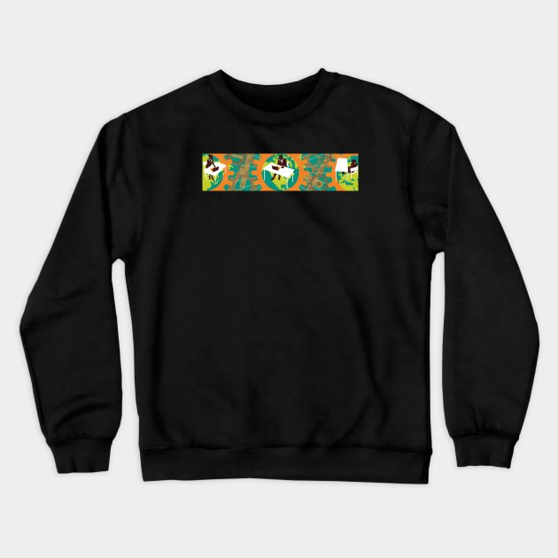 Outsource Crewneck Sweatshirt by Neil Webb | Illustrator